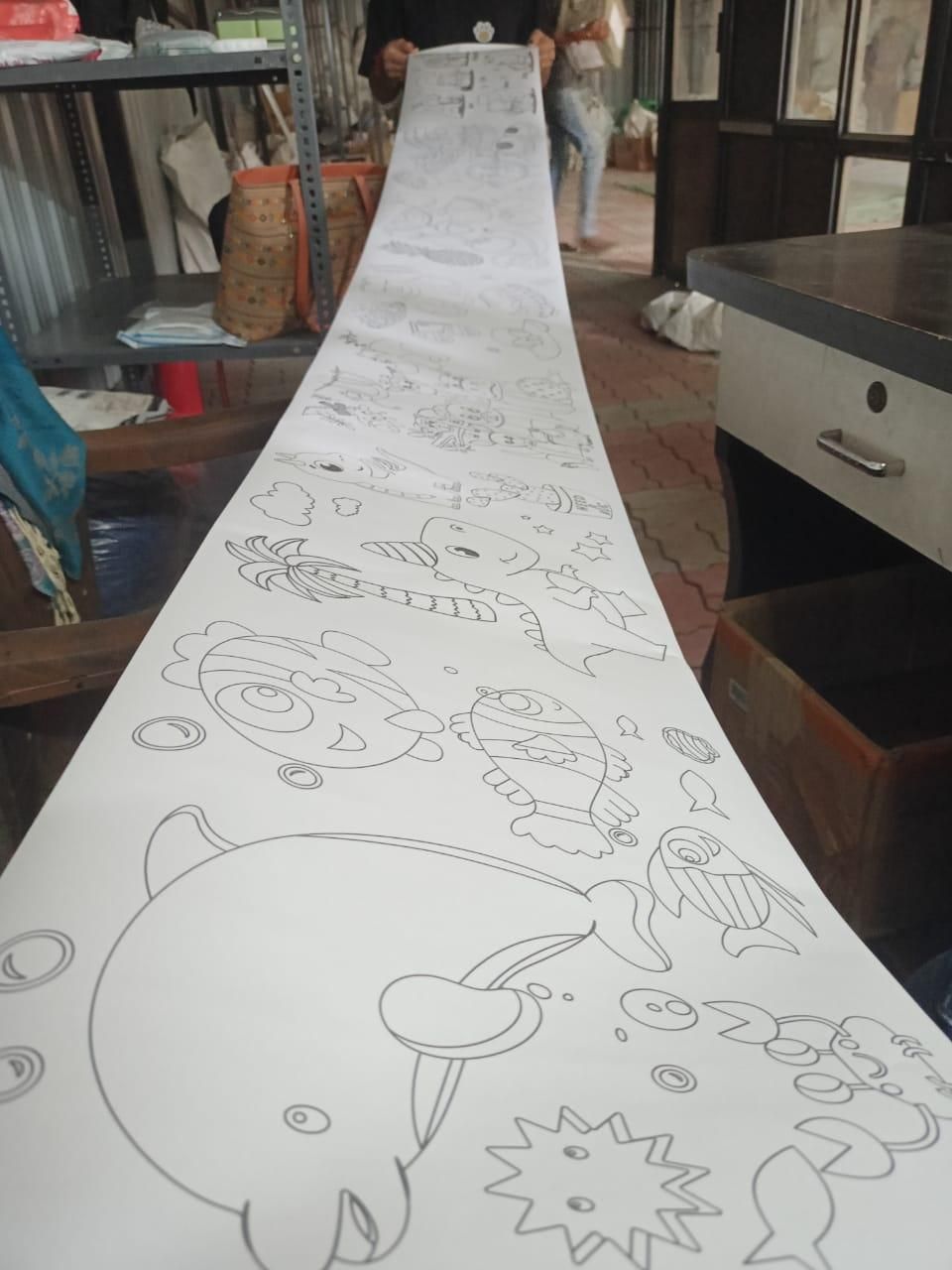 DIY Painting Drawing Paper Roll - Chota Babu