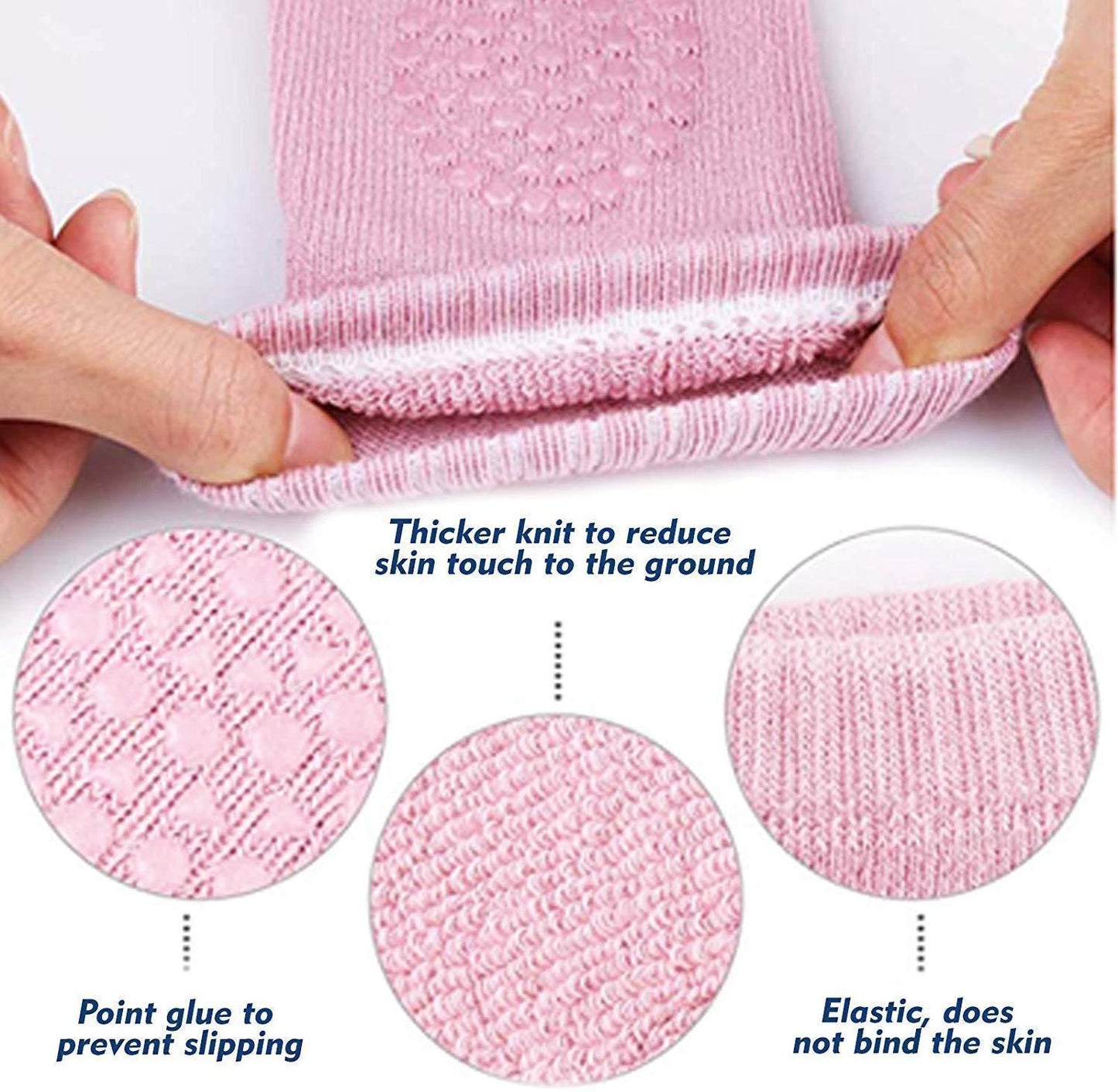 2 Pair Baby Crawling Elbow pad Baby Leg Warmer Baby Kneecap (Multi Color) - Chota Babu
