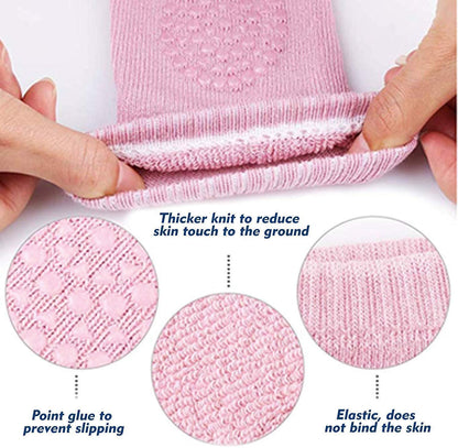 2 Pair Baby Crawling Elbow pad Baby Leg Warmer Baby Kneecap (Multi Color) - Chota Babu