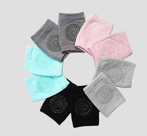 2 Pair Baby Crawling Elbow pad Baby Leg Warmer Baby Kneecap (Multi Color) - Chota Babu