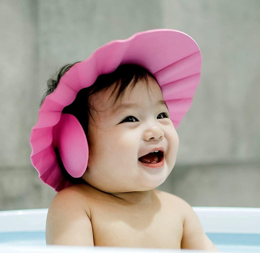 Baby Adjustable Safe Bathing Shower Cap (Pack of 2) - Chota Babu