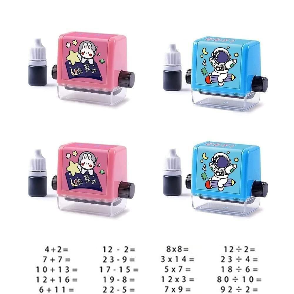 Birud Addition Stamps for Kids, Roller Design Teaching Stamp,Math Stamps Practice Tools - Chota Babu