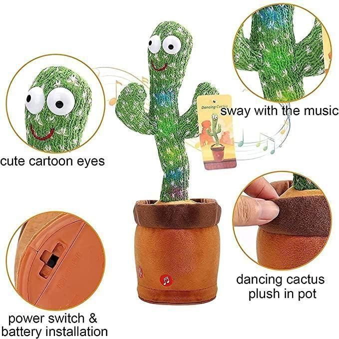 LED Musical Dancing & Mimicry Cactus Toy - Chota Babu