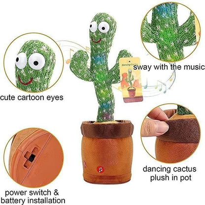LED Musical Dancing & Mimicry Cactus Toy - Chota Babu