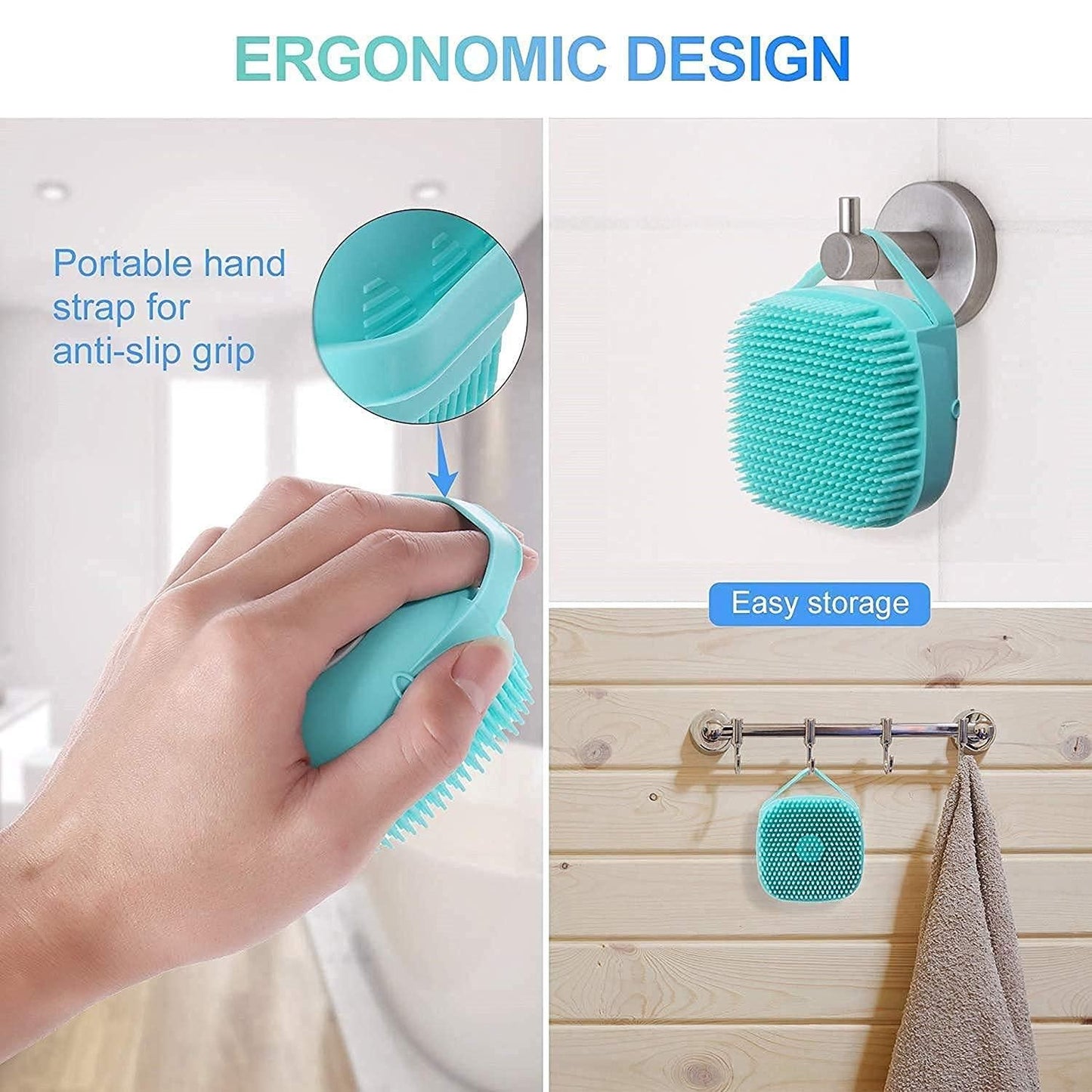 SCRUBBING Soft Silicone Bath Brush for babies - Chota Babu