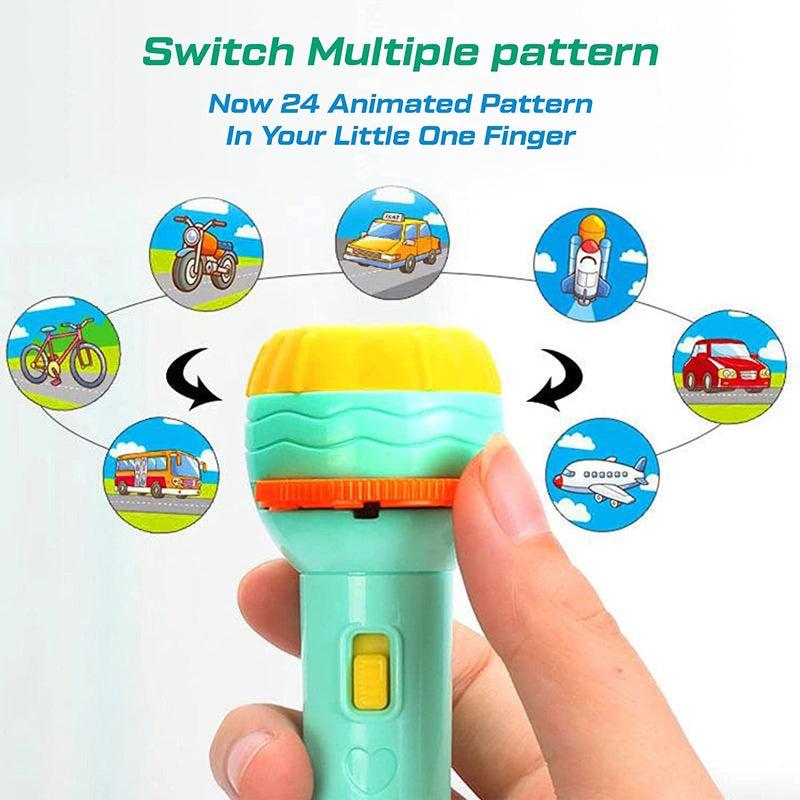 Slide Flashlight Torch Education Learning Kids Toy - Chota Babu