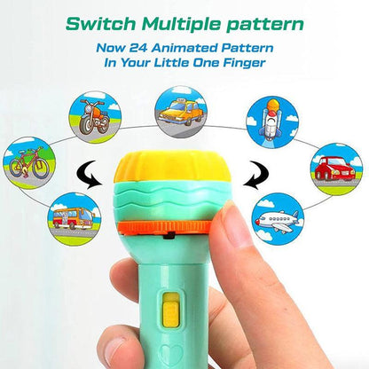 Slide Flashlight Torch Education Learning Kids Toy - Chota Babu