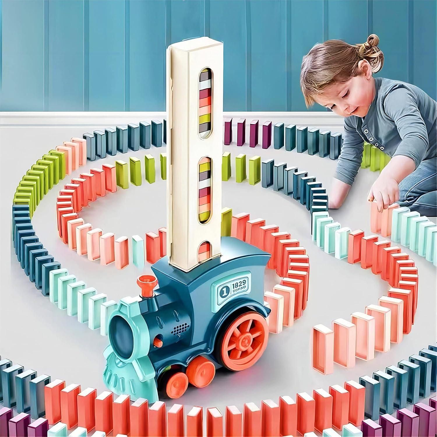 Train Toy Domino Set for Kids BPA Free Plastic with Sound Effects - Chota Babu