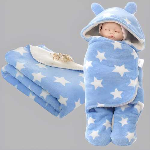 Wearable Blanket and Star Wrapper Durable Cotton for Baby Boys & Girls(Assorted Color) - Chota Babu