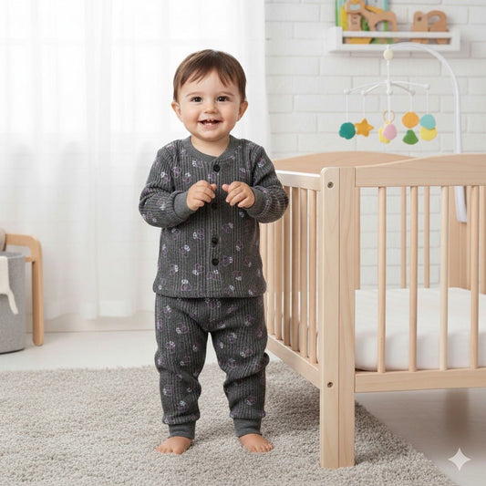 🧣💖 Wrap Your Little Heart in Warmth – Winter Baby Thermal Suit 🧸 - Chota Babu