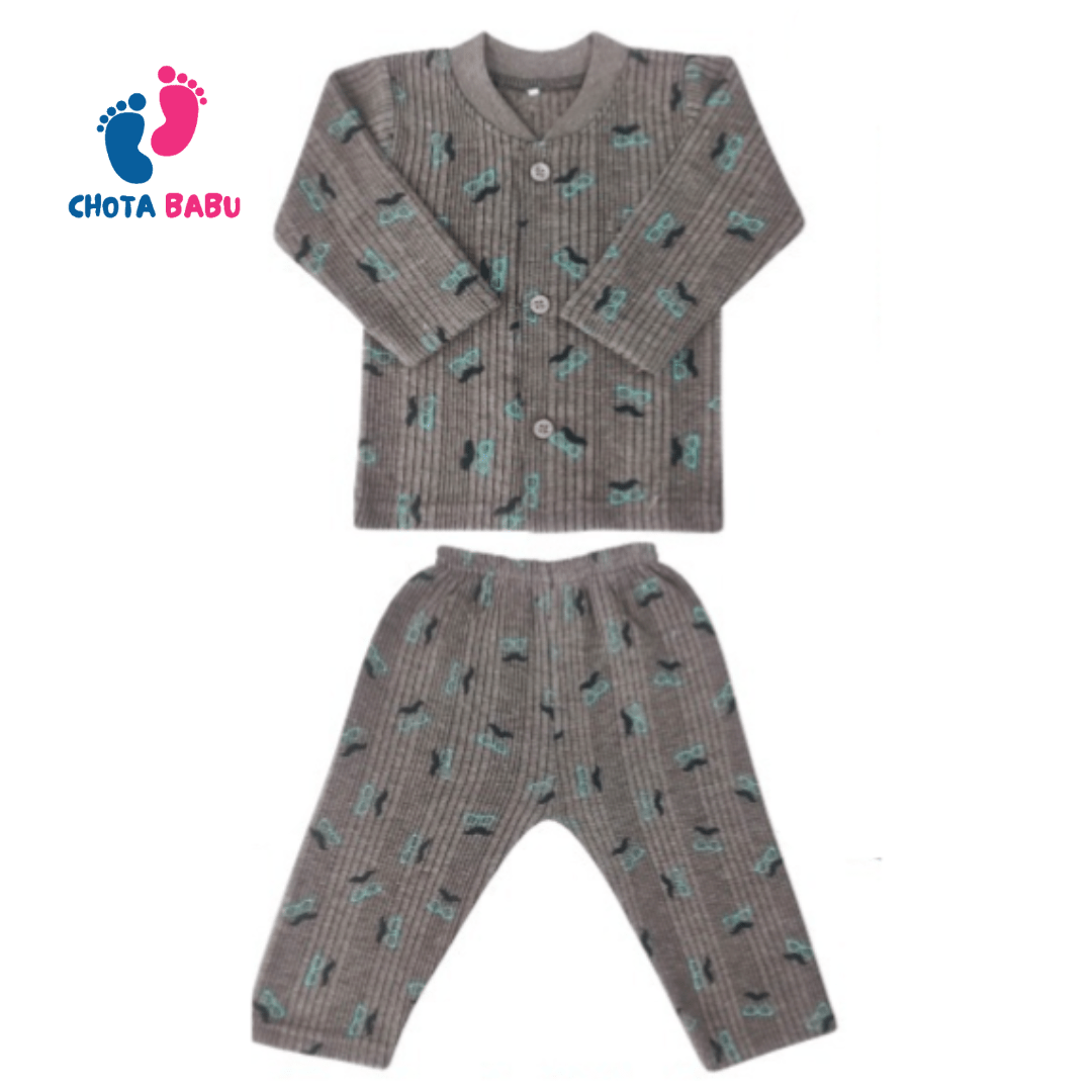🧣💖 Wrap Your Little Heart in Warmth – Winter Baby Thermal Suit 🧸 - Chota Babu
