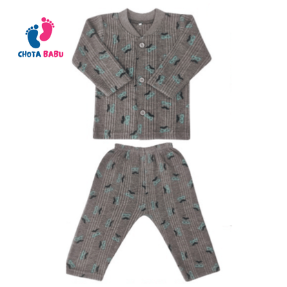 🧣💖 Wrap Your Little Heart in Warmth – Winter Baby Thermal Suit 🧸 - Chota Babu